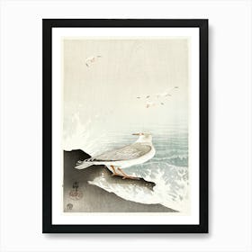 Gull On Rock (1900 1910), Ohara Koson Art Print