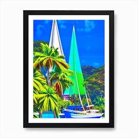 Mayreau Saint Vincent And The Grenadines Pop Art Photography Tropical Destination Art Print