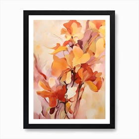 Fall Flower Painting Orchid 2 Art Print