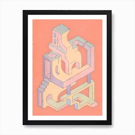 Sherbert Ruins Art Print