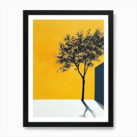 Shadow Of A Tree, Minimalism Decor Art Print