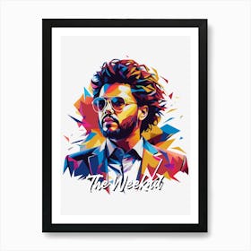 The Weeknd 03 Portrait Music Icon WPAP Pop Art Style Art Print