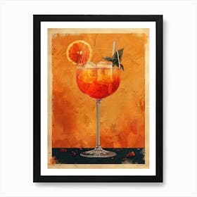 Aperol Spritz Orange 20 Art Print