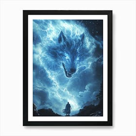 Wolf And Warior Art Print