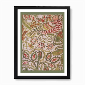 Jacquard Weaving Of Dove And Rose, William Morris Art Print