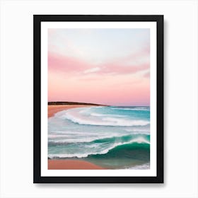 Yallingup Beach, Australia Pink Photography 1 Art Print