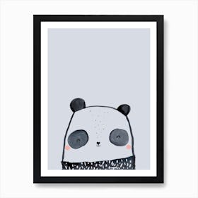 Inky Panda Art Print