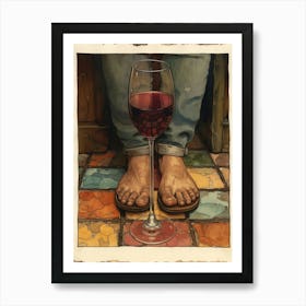 Glass Of Wine 3 Art Print