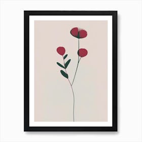 Red Clover Herb Simplicity Art Print