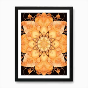 Symmetrical Mandalas Geometric Illustration 20 Art Print