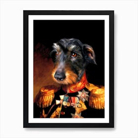 Colonel Ed Dachshund Pet Portraits Art Print