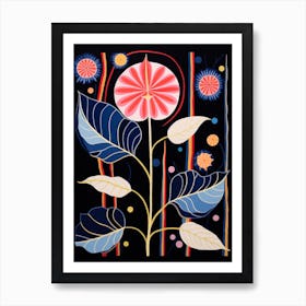 Moonflower 3 Hilma Af Klint Inspired Flower Illustration Art Print