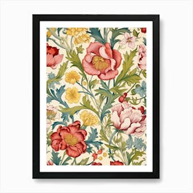 Floral Pattern 21 Art Print