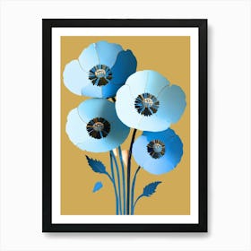 Blue Poppies 1 Art Print