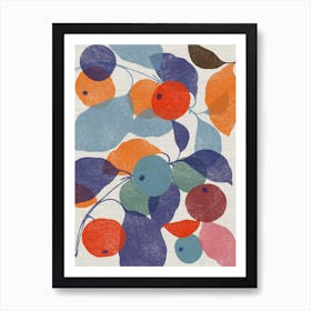 Printed Apples Art Print