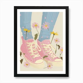 Spring Flowers And Sneakers 7 Art Print