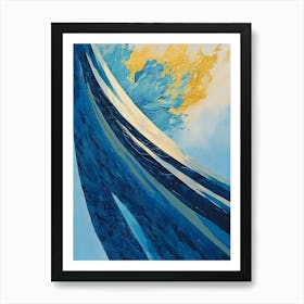 Blue Wave 4 Art Print