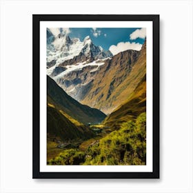 Huascarán National Park 2 Peru Vintage Poster Art Print