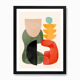 Minimal Abstract Shapes 33 Art Print