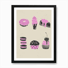 Dessert Set Art Print