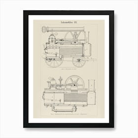 Lincoln Steam Engine Art Print