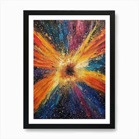 Explosion In Space Art Print