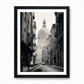 Genoa, Italy, Black And White Photography 4 Art Print