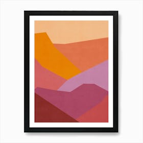 Abstract Landscape - Sunset 1 Art Print