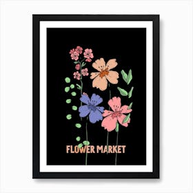 Flower Market 3 Art Print