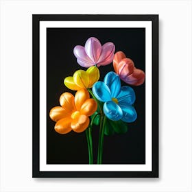 Bright Inflatable Flowers Cosmos 1 Art Print