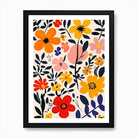 Floral Wallpaper 2 Art Print