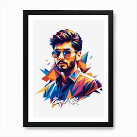 Zayn Malik One Direction 02 Portrait Music Icon WPAP Pop Art Art Print