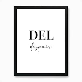 Ctrl Alt Del Vertical 03 Art Print