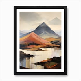 Ben Vorlich Loch Earn Scotland 4 Mountain Painting Art Print