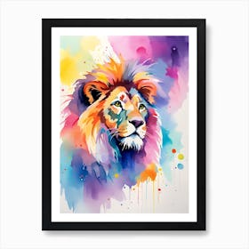 Lion Painting 14 Art Print