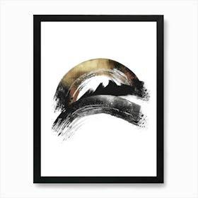 Japanese Brush Painting Art Print