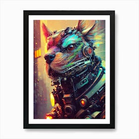 Futuristic Dog Art Print