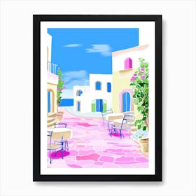 San Vito Lo Capo, Italy Colourful View 2 Art Print