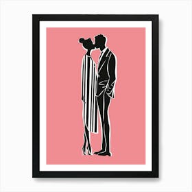 Couple Kissing 1 Art Print