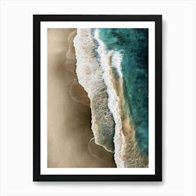 Sand And Waves 3 Art Print