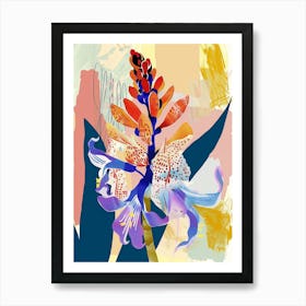 Colourful Flower Illustration Hyacinth 1 Art Print