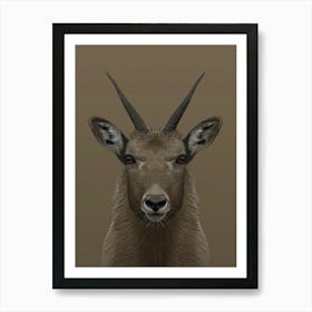 Antelope Head 1 Art Print