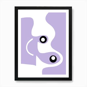 Happy Purple Snail Affiche