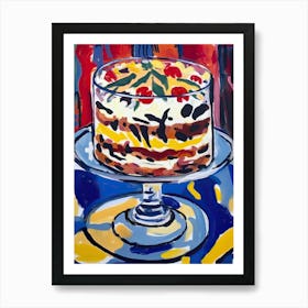 Trifle Cake Painting 2 Art Print