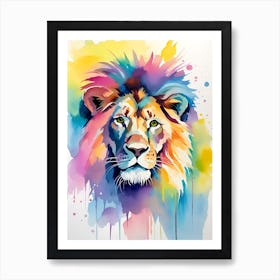 Lion Painting 10 Art Print