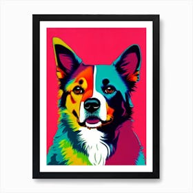 Border Collie Andy Warhol Style Dog Art Print