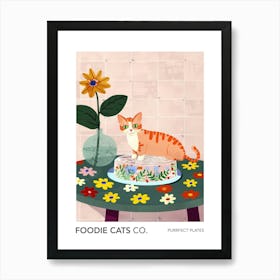 Foodie Cats Co Cat And Jell O 3 Art Print