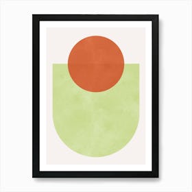 Watercolor circles 2 Art Print