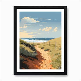 The Norfolk Coast Path England 1 Hiking Trail Landscape Art Print