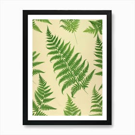 Pattern Poster Ruffled Fern 1 Art Print